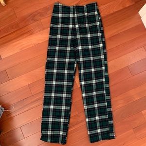Brandy Melville green plaid pants